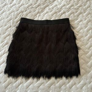 BCBG Maxazria Fringe Mini Skirt size S